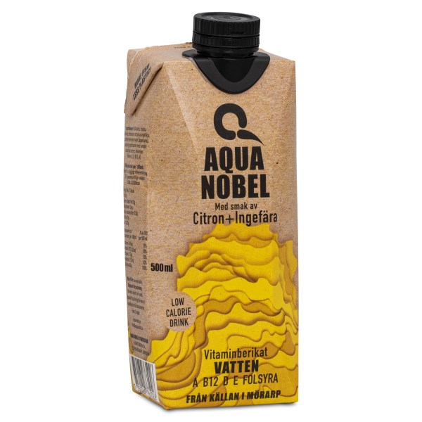 Aqua Nobel Vitaminberiget Kildevand Alive, Citron & Ingefær
