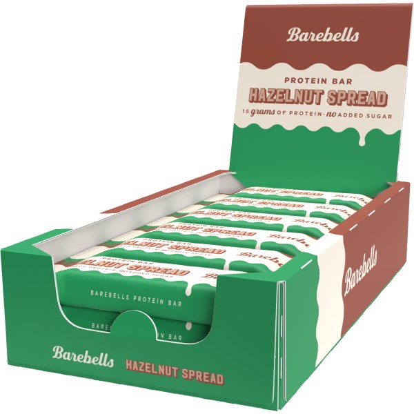Barebells Gooey Bar, Hazelnut Spread, 12-pak