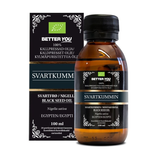 Better You Koldpresset Sortkommenolie ØKO, 100 ml billede