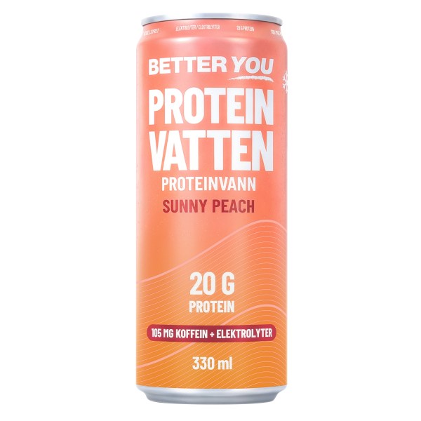 Better You Proteinvand m. Elektrolytter, Sunny Peach, 1 stk billede