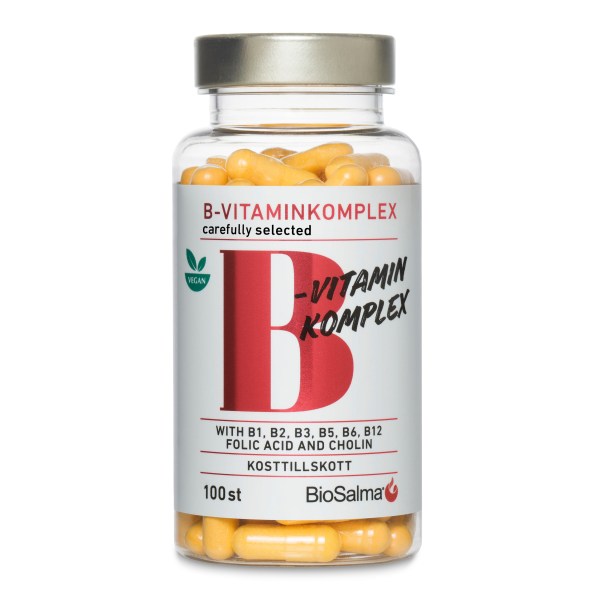 BioSalma B-vitaminkompleks, 100 kapsler billede