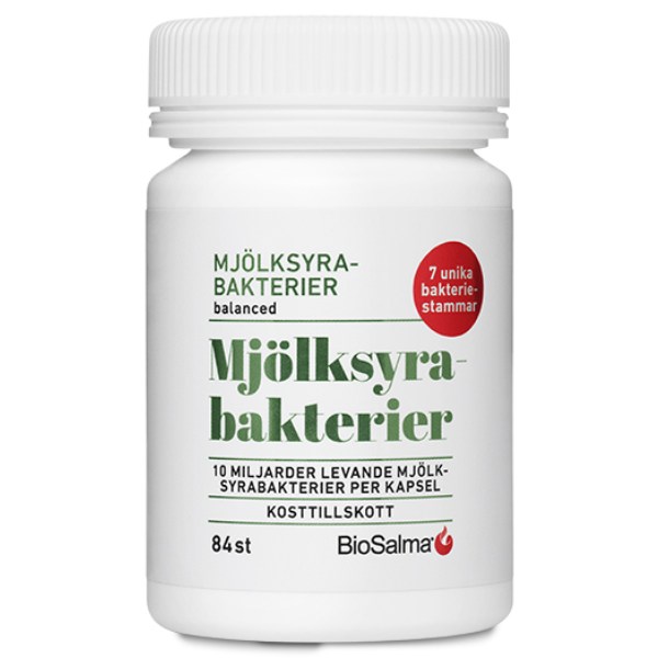 BioSalma Mælkesyrebakterier 7 stammer, 84 kapsler billede