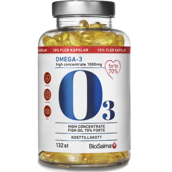 BioSalma Omega-3 Forte 70% 1000mg , 132 kapsler billede