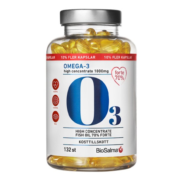 BioSalma Omega-3 Forte 70% 1000mg , 132 kapsler billede