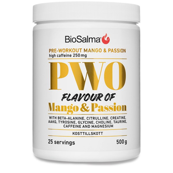 BioSalma PWO, Mango & Passionfruit, 500 g billede