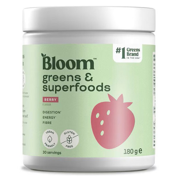 BLOOM Greens & Superfoods, Berry, 180 g billede
