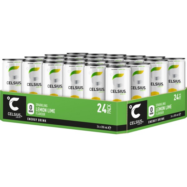 Celsius, Lemon Lime, 24-pak