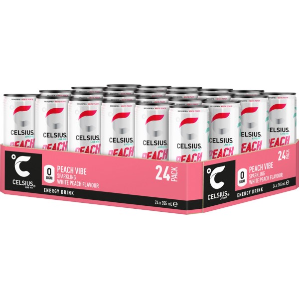 Celsius, Peach Vibe, 24-pak