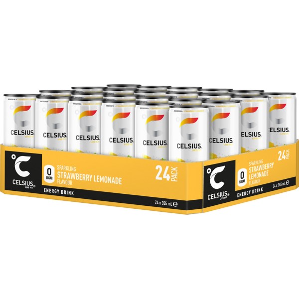 Celsius, Strawberry Lemonade, 24-pak