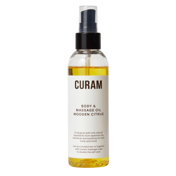 Curam Body and massage oil Wooden Citrus, 150 ml billede