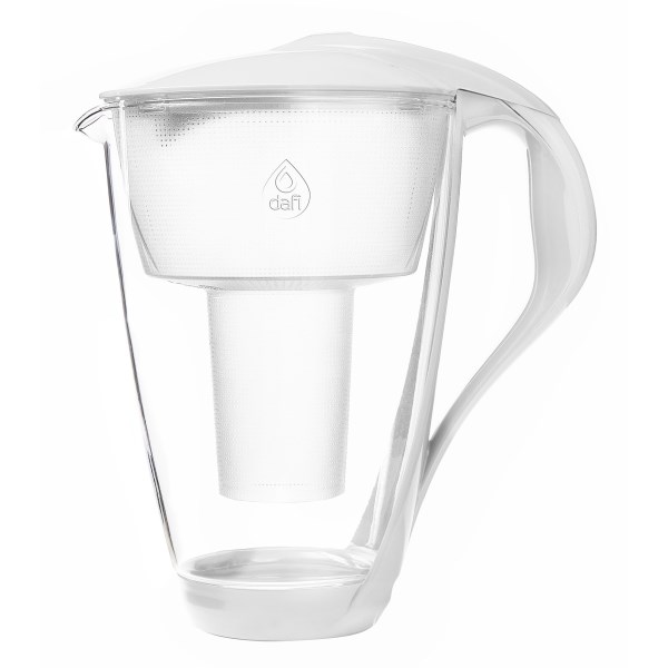 Dafi Filterkande Glas, 2,0 L, Hvid