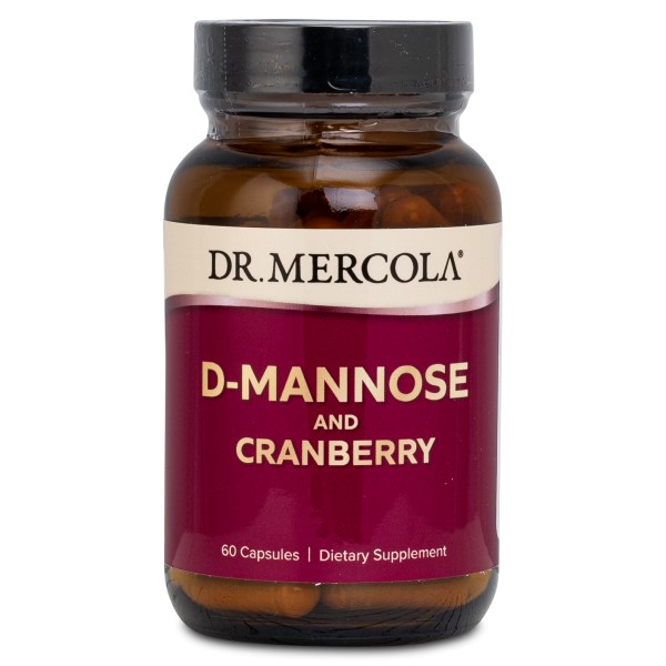 Dr Mercola D-Mannose and Cranberry, 60 kapsler billede