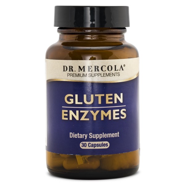 Dr Mercola Gluten Enzymes, 30 kapsler
