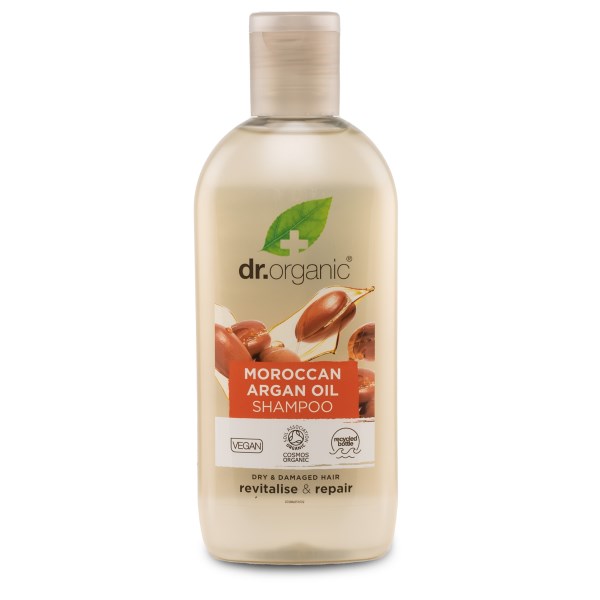Dr Organic Argan Oil SHampoo, 265 ml billede