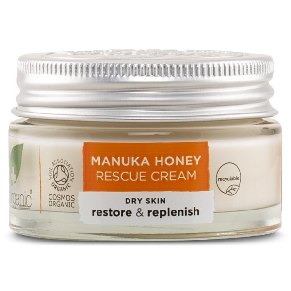 Dr Organic Manuka Honey Rescue Cream, 50 ml billede