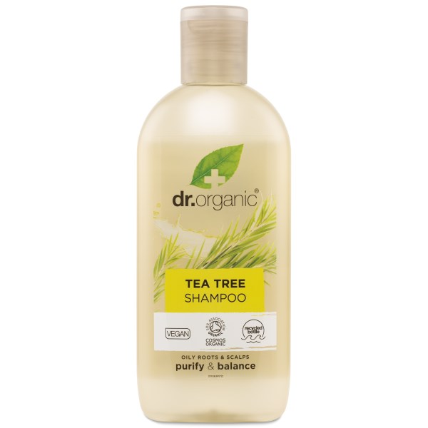 Dr Organic Tea Tree Shampoo, 265 ml billede