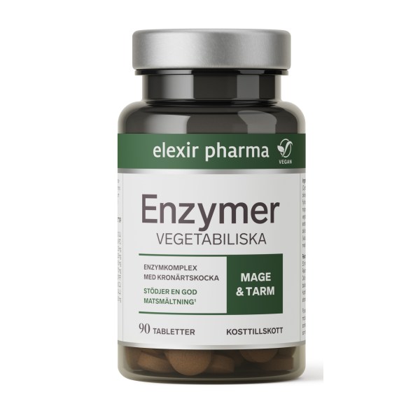 Elexir Pharma Enzymer, 90 tabletter