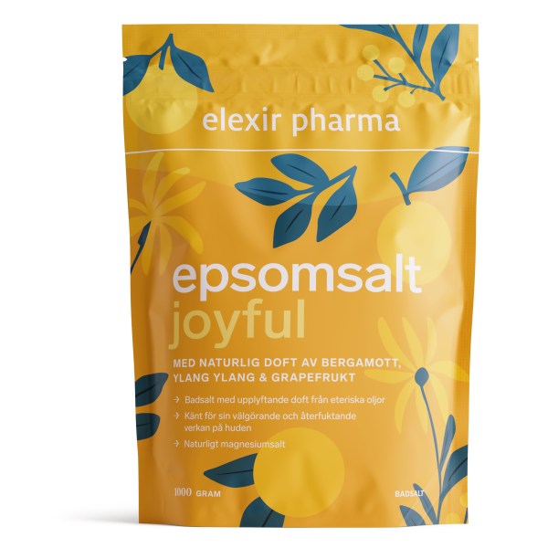 Elexir Pharma Epsomsalt med duft, 1000 g, Joyful