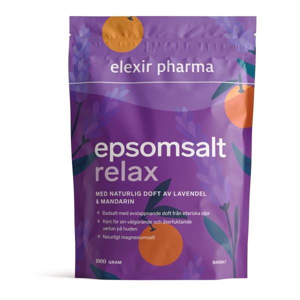 Elexir Pharma Epsomsalt med duft, 1000 g