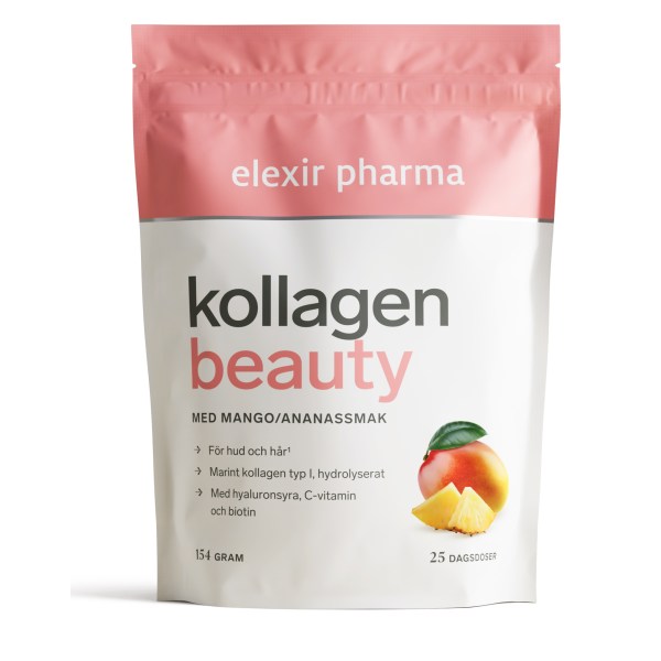 Elexir Pharma Kollagen Beauty, Mango/Ananas, 154 g
