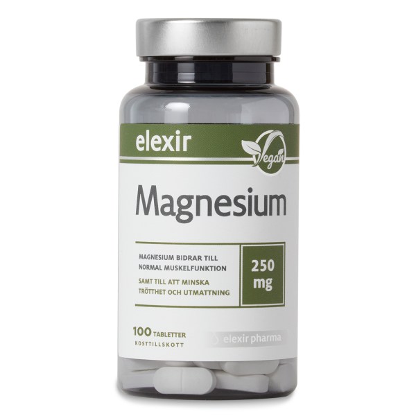 Elexir Pharma Magnesium 250 mg, 100 tabletter