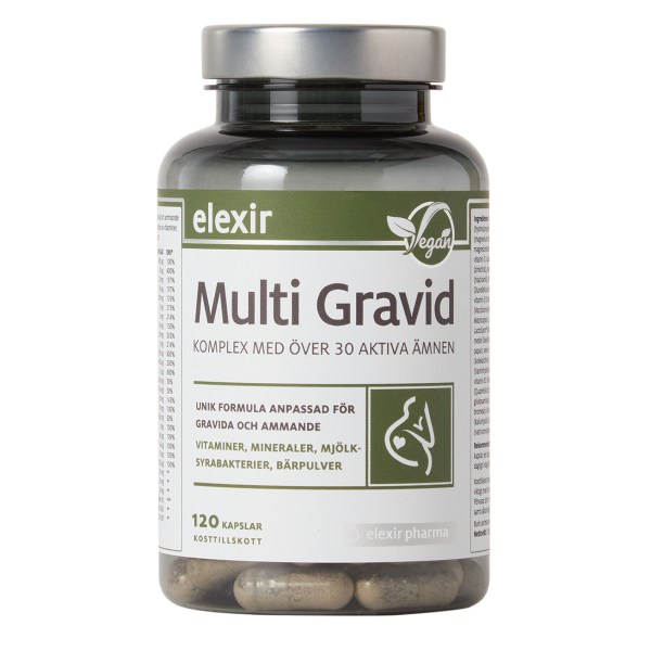 Elexir Pharma Multi Gravid, 120 kapsler
