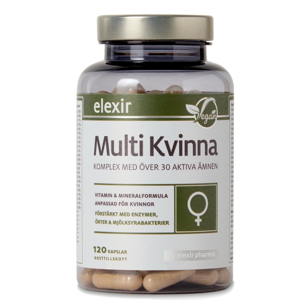 Elexir Pharma Multi Kvinde, 120 kapsler