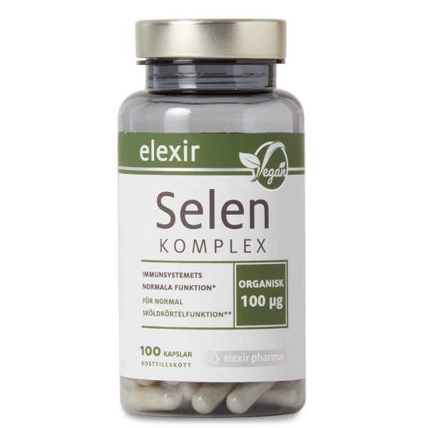 Elexir Pharma Selen Komplex, 100 kapsler