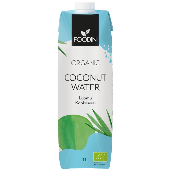 Foodin Coconut Water Organic 1L, Naturel, 1000 ml