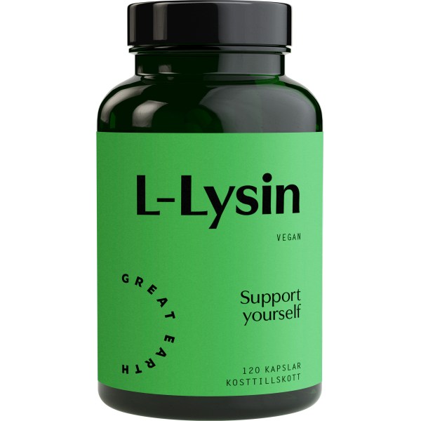 Great Earth L-Lysin, 120 kapsler billede