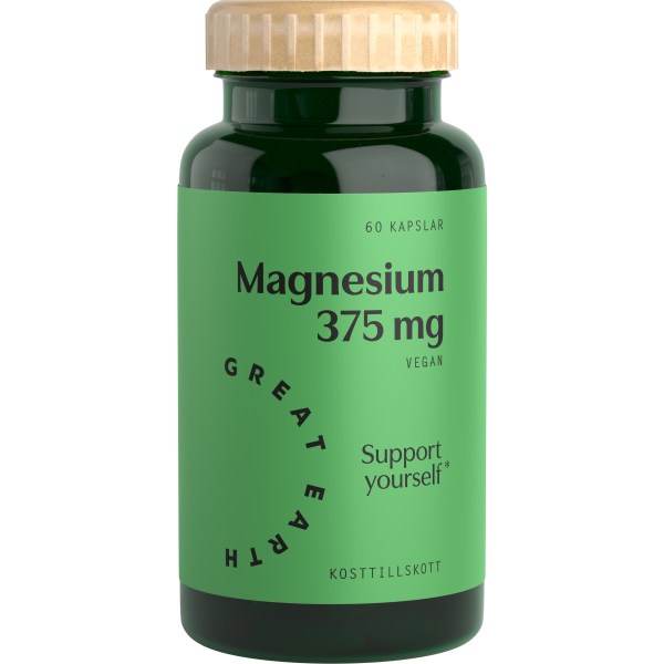 Great Earth Magnesium 375 mg, 100 tabletter billede