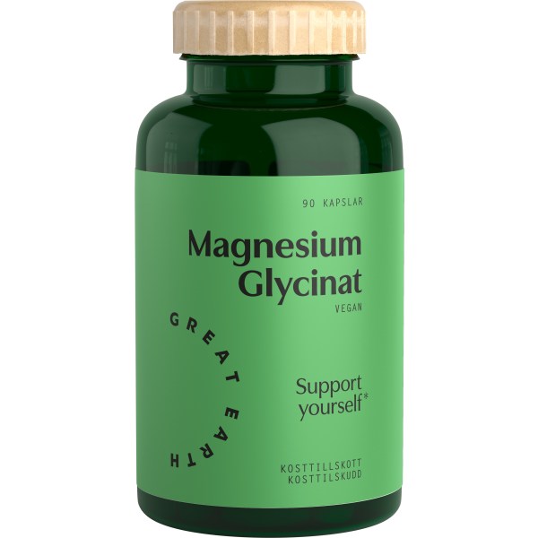 Great Earth Magnesiumglycinat, 90 kapsler