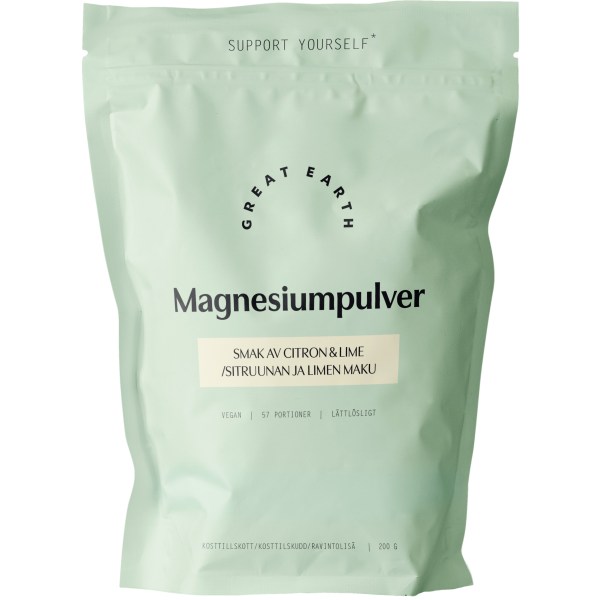 Great Earth Magnesiumpulver, 200 g billede