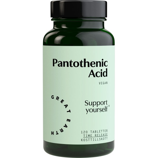 Great Earth Pantothenic Acid, 120 tabletter