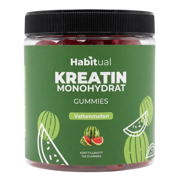 Habitual Kreatin Gummies, Vandmelon, 120 Gummies billede
