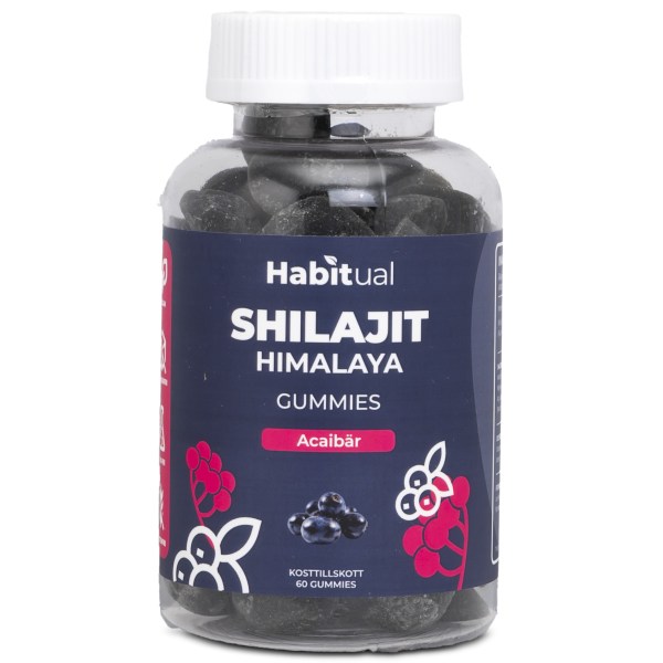 Habitual Shilajit Gummies, Acaibær, 60 Gummies billede
