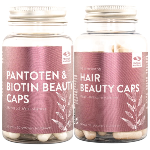 Hair Beauty Caps + Pantoten & Biotin, Pakke