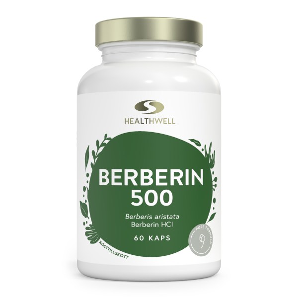 Healthwell Berberin 500, 60 kapsler