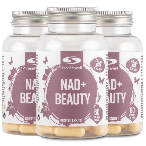 Healthwell NAD+ NAC+ Q10 Beauty, 180 kapsler