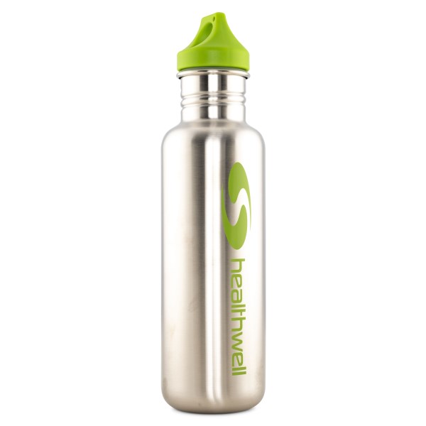 Healthwell Rustfri Flaske, 800 ml