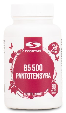 -localization-error-products-images-main-thumbnail- Healthwell Vitamin B5 500 Pantothensyre, 90 kapsler