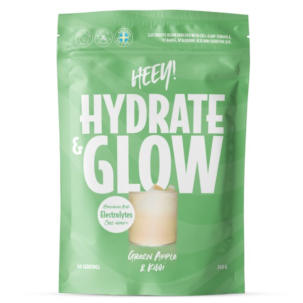 HEEY Hydrate & Glow, 240 g, Grönt Äpple/Kiwi billede