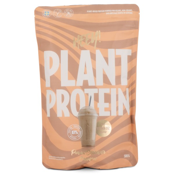 Its Heey Vegansk Protein, Jordnöt/Choklad/Karamell, 500 g billede