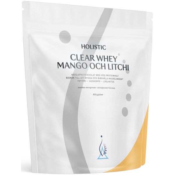 Holistic Clear Whey Protein, Mango og Lychee, 400 g