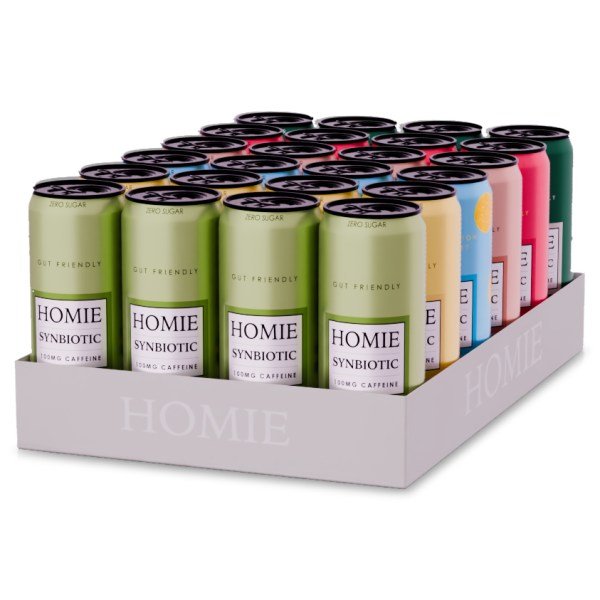 Homie Wake Up Synbiotic Mixpakke Summer 6x4, 24-pak billede