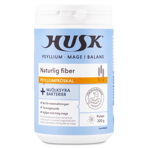 Husk Mavebalance Fiber+Mælkesyrebakterier, 200 g billede