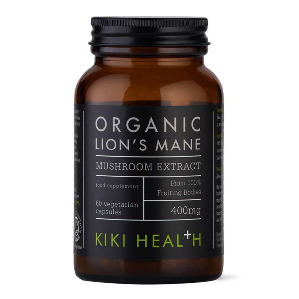 Kiki Health Organic Lions Mane Mushroom Extract, 60 kapsler billede
