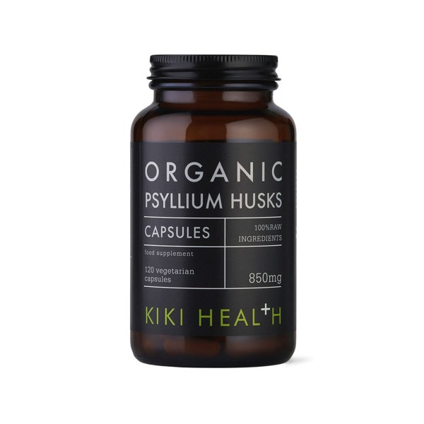 Kiki Health Organic Psyllium Husk, 120 kapsler