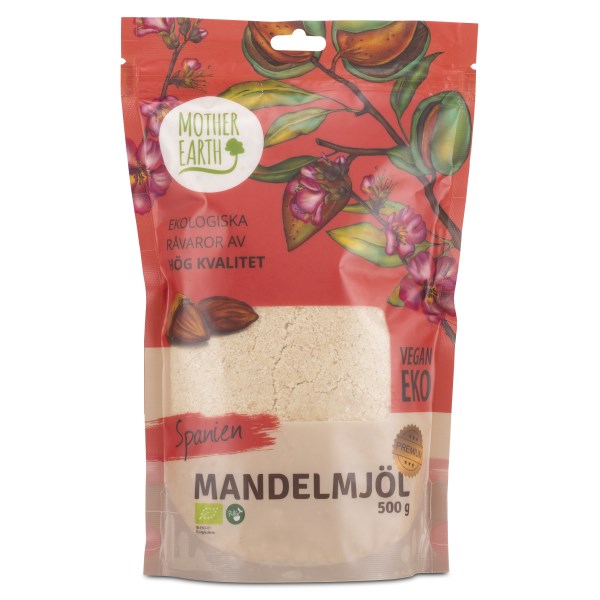 Mother Earth Mandelmel Premium RAW & ØKO, 500 g billede