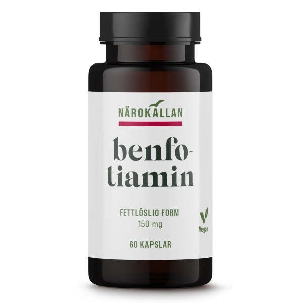 Närokällan Benfotiamin 150 mg, 60 kapsler
